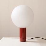Orb Table Lamp - Oxide Red / Frosted