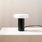 Puck Table Lamp - Black / White