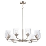 Acadia Chandelier - Satin Nickel / Clear Seedy