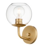 Branch Wall Sconce - Natural Aged Brass / Clear