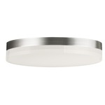Illuminaire II Round Ceiling Light Fixture - Satin Nickel / Frosted