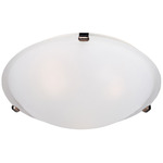 Malaga Ceiling Flush Light - Frosted / Oil Rubbed Bronze