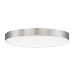 Trim Round 120V Ceiling Light - Satin Nickel / White