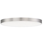 Trim Round 120V Ceiling Light - Satin Nickel / White