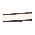 Visor Bathroom Vanity Light - Black / Frosted