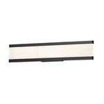 Visor Bathroom Vanity Light - Black / Frosted