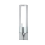 Slope Wall Sconce - Brushed Nickel / Clear
