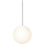 Bola Sphere Pendant - Chrome / Opal
