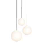 Bola Sphere Option 2 Chandelier - Chrome / Opal