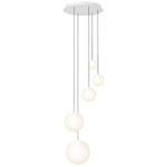 Bola Sphere Option 1 Chandelier - Chrome / Opal