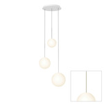 Bola Sphere Option 3 Chandelier - Brass / Opal