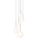 Bola Sphere Option 1 Chandelier - Rose Gold / Opal