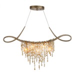 Cradle Chandelier - Silver Leaf