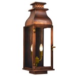 Water Street Outdoor Wall Light - Antique Copper / Clear