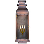 Water Street Outdoor Wall Light - Antique Copper / Clear