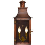 Terra Outdoor Wall Light - Antique Copper / Clear