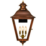 State Street Outdoor Wall Light - Antique Copper / Clear