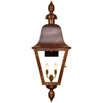 Belmont Outdoor Wall Light - Antique Copper / Clear