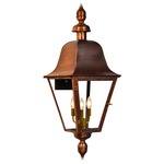 Belmont Outdoor Wall Light - Antique Copper / Clear