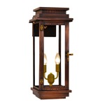 Contempo Outdoor Wall Light - Antique Copper / Clear