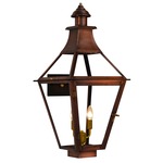 Creole Outdoor Wall Light - Antique Copper / Clear