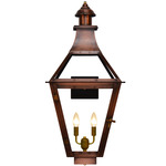 Creole Outdoor Wall Light - Antique Copper / Clear