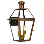 Georgetown Outdoor Wall Light - Antique Copper / Clear
