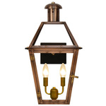 Georgetown Outdoor Wall Light - Antique Copper / Clear