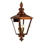 Franklin Street Outdoor Wall Light - Antique Copper / Clear