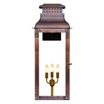 Palmetto Street Outdoor Wall Light - Antique Copper / Clear