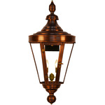 Royal Street Outdoor Wall Light - Antique Copper / Clear