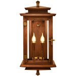Traveler Outdoor Wall Light - Antique Copper / Clear