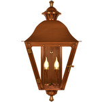 Vestibule Outdoor Wall Light - Antique Copper / Clear