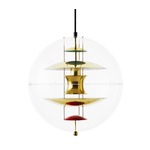 VP Small Globe Pendant - Brass / Brass