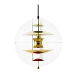 VP Small Globe Pendant - Brass / Brass