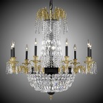 Finisterra Chandelier - Old Bronze / Crystal