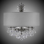 Llydia 5 Light Chandelier - Antique Silver / Grey