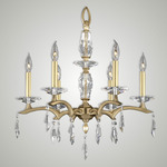 Kaya Chandelier - Old Brass / Crystal