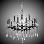 Kaya 15 Light Chandelier - Old Bronze / Crystal