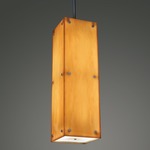 Strata Tall Pendant - Dark Iron / Tea Stained