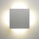 Fortis Square Outdoor Wall Sconce - Satin Pewter / Opal
