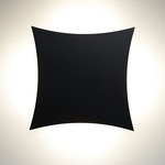 Fortis Stretch Outdoor Wall Sconce - Black / Opal