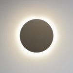 Fortis Round Outdoor Wall Sconce - Cast Bronze / Opal
