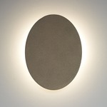Fortis Oval Outdoor Wall Sconce - Cast Bronze / Opal