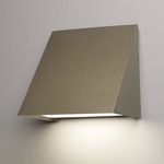 Strata Ramp Outdoor Wall Sconce - Cast Bronze / Opal