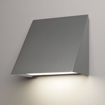 Fortis Ramp Wall Sconce - Satin Pewter / Opal