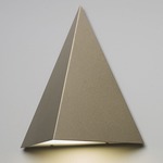 Fortis Pyramid Wall Sconce - Cast Bronze / Opal