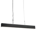 Strata Slim Linear Pendant - Black / Opal