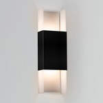 Ansa Outdoor Wall Sconce - Textured Black