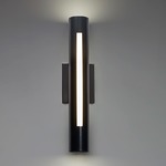 Cylo Slim Wall Sconce - Black Pearl / Opal